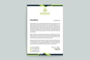 företags- grön Färg brev design vektor