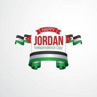 jordan självständighetsdagen banner firande vektor