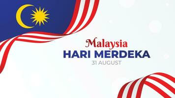 Feier von Malaysia Unabhängigkeit Tag Poster vektor