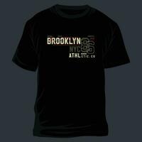 brooklyn ny york kultur gata, platt grafisk, typografi t skjorta, vektor design illustration, Bra för tillfällig stil