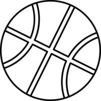 Basketball Linie Symbole Design Stil vektor