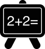 Mathematik Tafel Glyphe Symbole Design Stil vektor