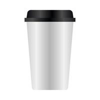 isolerad mockup kaffe mugg vektor design