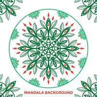 kreativ Blatt Mandala Hintergrund Design vektor
