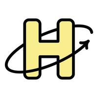 Krankenhaus Logo Symbol Vektor eben