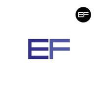 brev ef monogram logotyp design vektor