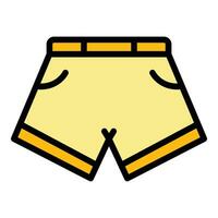 Gym shorts ikon vektor platt