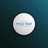 dunkelblaue Hintergrundtextur mit rundem Etikett für Vorlagendesigns Platz für Textspitzendekorationen für Geburtstags- und Grußkarten Hochzeitseinladungen vektor