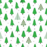 12 cs sömlös illustration för vektor för modell för design för mönster för julgrangrön grön platt. symbol för familjen xmas semesterfirande isolerad på vit bakgrund. enkel form holyday wrap, tyg eller struktur.