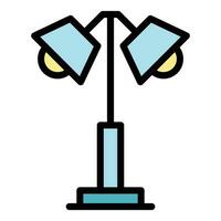Vorrichtung Lampe Symbol Vektor eben