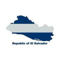 Republik von el Salvador Karte Symbol vektor