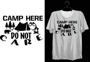 camping t-shirt design. rolig gåva camping t-shirt design för läger älskare. typografi, beställnings, vektor t-shirt design. värld Allt husbil t-shirt design för äventyr
