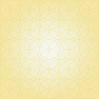 abstrakt Kreis geometrisch Muster gestreift Gold auf Gelb Hintergrund Stoff vektor