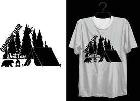 camping t-shirt design. rolig gåva camping t-shirt design för läger älskare. typografi, beställnings, vektor t-shirt design. värld Allt husbil t-shirt design för äventyr.