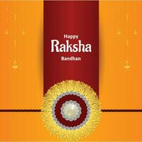 Lycklig Raksha bandhan indisk hindu festival firande vektor design