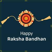 Lycklig Raksha bandhan indisk hindu festival firande vektor design