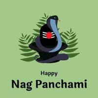glücklich Gaul Panchami indisch Hindu Festival Feier Vektor Design