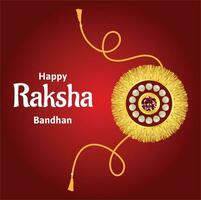 Lycklig Raksha bandhan indisk hindu festival firande vektor design