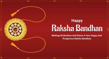 Lycklig Raksha bandhan indisk hindu festival firande vektor design