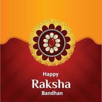 Lycklig Raksha bandhan indisk hindu festival firande vektor design