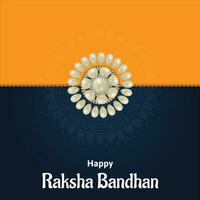glücklich Raksha Bandhan indisch Hindu Festival Feier Vektor Design