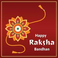 Lycklig Raksha bandhan indisk hindu festival firande vektor design