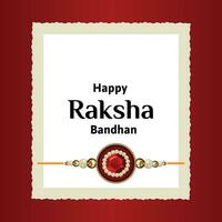 Lycklig Raksha bandhan indisk hindu festival firande vektor design