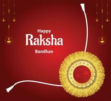 Lycklig Raksha bandhan indisk hindu festival firande vektor design