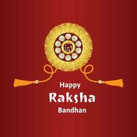 Lycklig Raksha bandhan indisk hindu festival firande vektor design