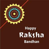 Lycklig Raksha bandhan indisk hindu festival firande vektor design