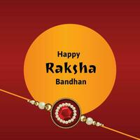 Lycklig Raksha bandhan indisk hindu festival firande vektor design