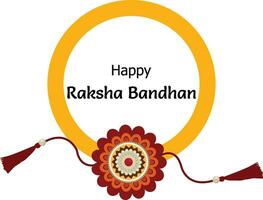 glücklich Raksha Bandhan indisch Hindu Festival Feier Vektor Design