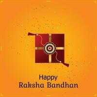 Lycklig Raksha bandhan indisk hindu festival firande vektor design