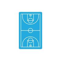 Basketball Gericht Symbol Vektor