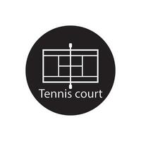 Tennis Gericht Symbol Vektor