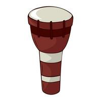 darbuka percussion instrument av de mitten öst vektor illustration