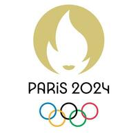 paris olympic spel 2024 logotyp vektor