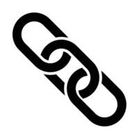 Kette Vektor Glyphe Symbol zum persönlich und kommerziell verwenden.
