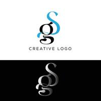 sg första brev logotyp vektor