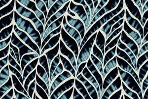 ändlös slips färga trendig ändlös prydnad botanisk vektor färgrik illustration textil- trädgård etnicitet mode ogee sommar skön teckning sömlös dekorativ rand , leafs blå slinga