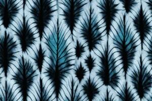 endlos Krawatte Farbstoff modisch endlos Ornament Mode ogee Sommer- schön Zeichnung nahtlos Zier botanisch Vektor bunt Illustration Textil- Garten ethnische Zugehörigkeit Streifen , Blau Gefieder zufällig