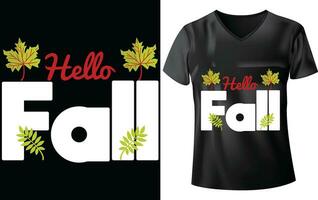 falla t-shirt design vektor