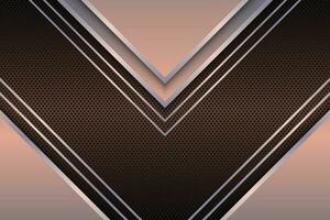 Luxus Dreiecke Streifen auf metallisch Textur Hintergrund. vektor