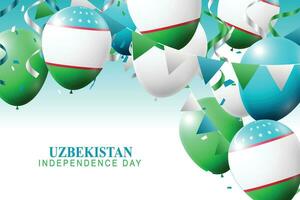 Usbekistan Unabhängigkeit Tag Hintergrund. vektor