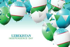 uzbekistan oberoende dag bakgrund. vektor