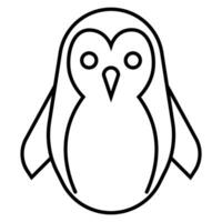 Pinguin Symbol, Zeichen, Symbol im Linie Stil vektor