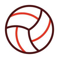 volleyboll glyf två Färg ikon för personlig och kommersiell använda sig av. vektor