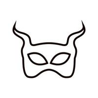 maskerad ikon vektor. mask illustration tecken. karneval symbol. karneval mask logotyp. vektor