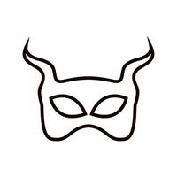 Maskerade Symbol Vektor. Maske Illustration unterzeichnen. Karneval Symbol. Karneval Maske Logo. vektor
