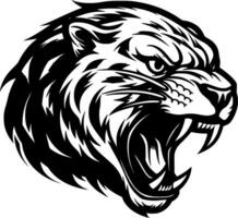 Panther, schwarz und Weiß Vektor Illustration